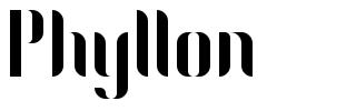 Phyllon шрифт