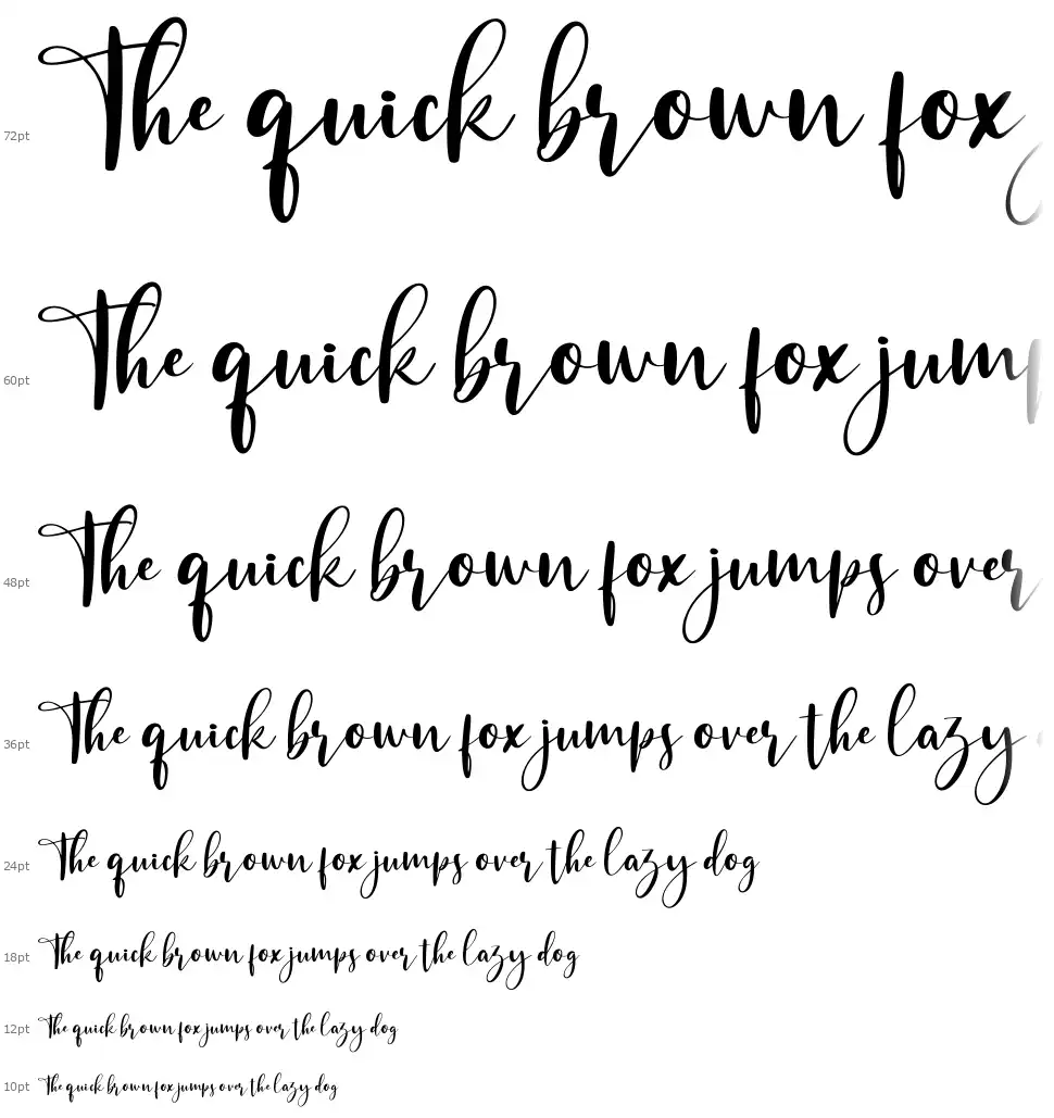 Piano Teacherfont waterfall