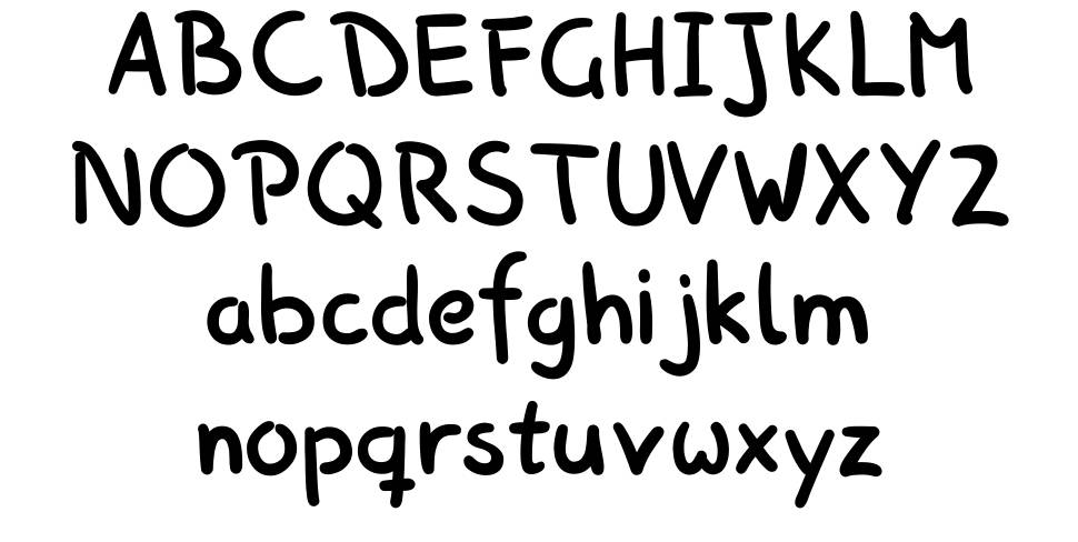 Picas Proper Hand 字形 标本
