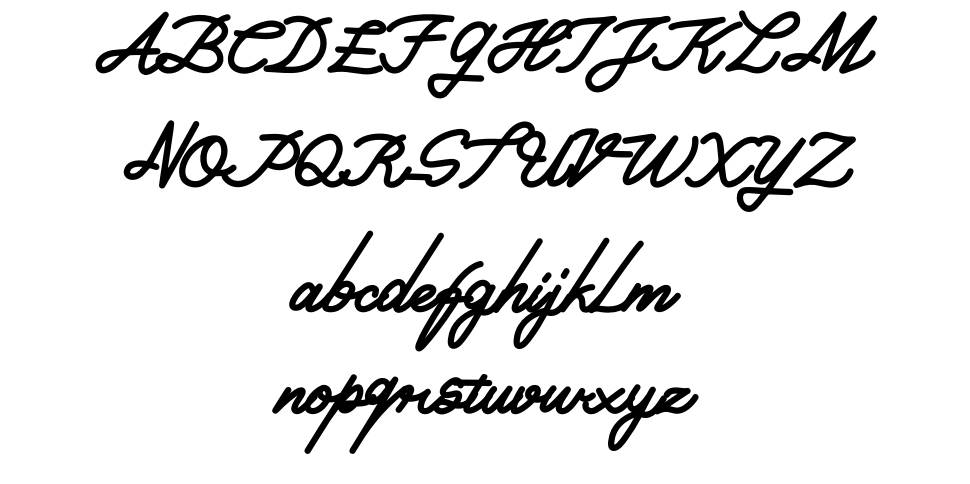 Piciaw Script font specimens