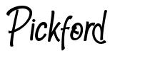 Pickford font