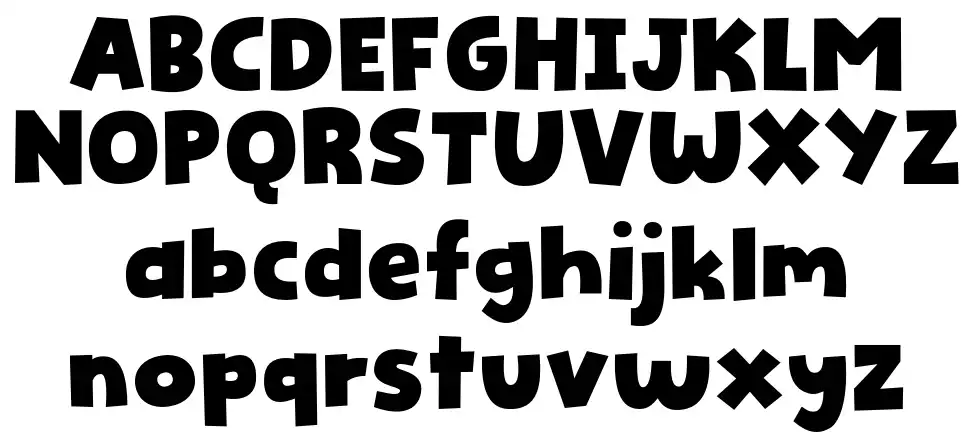 Picky Action font Örnekler