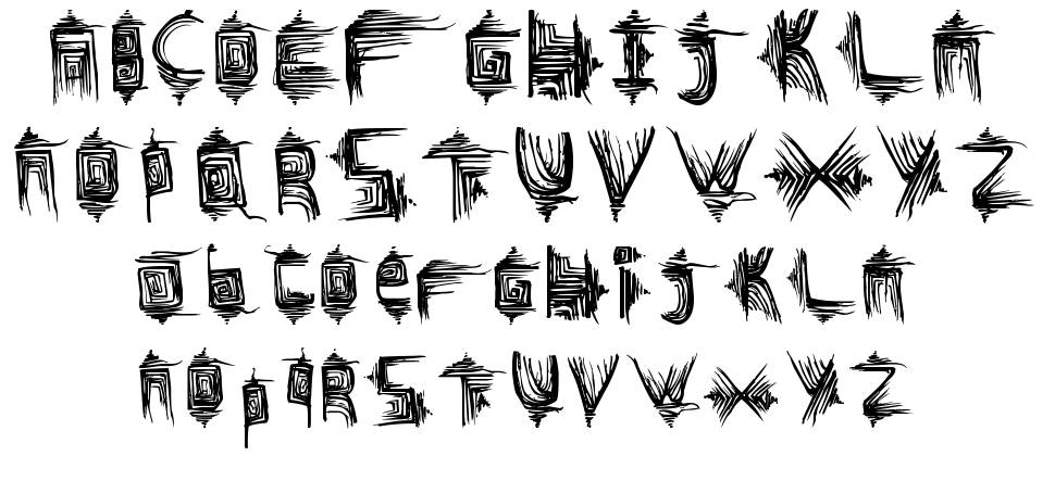 Picto font specimens