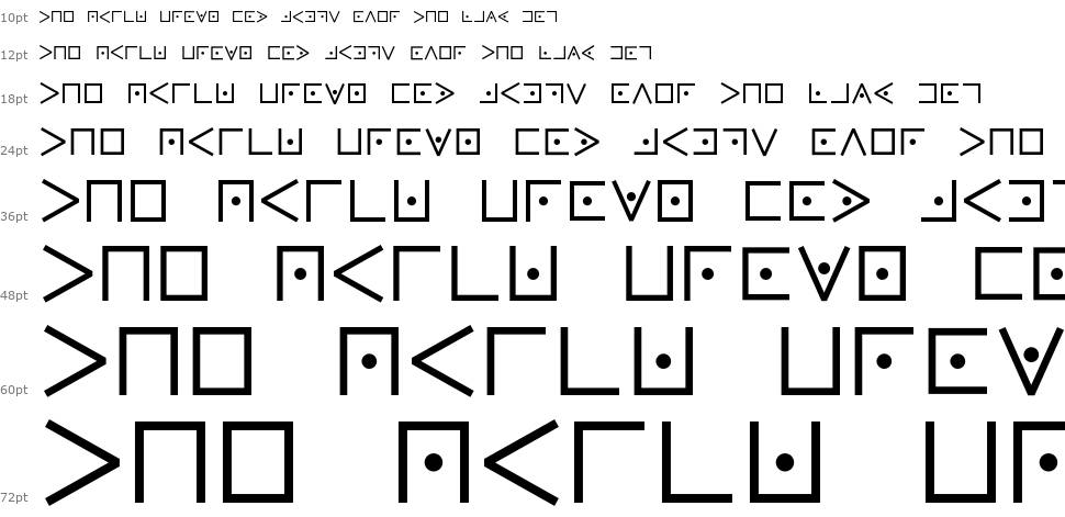 Pigpen Cipher font Waterfall