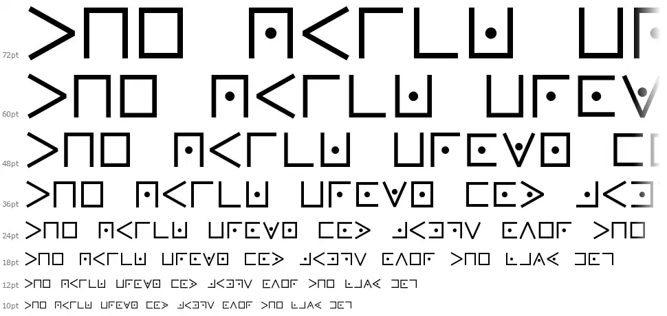 Pigpen Cipher font Waterfall