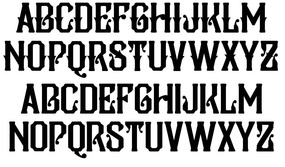 Pilar Typeface fonte Espécimes