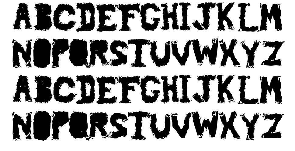 Piledriver font specimens