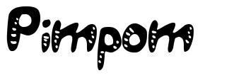 Pimpom шрифт