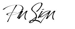 Pin Sign шрифт