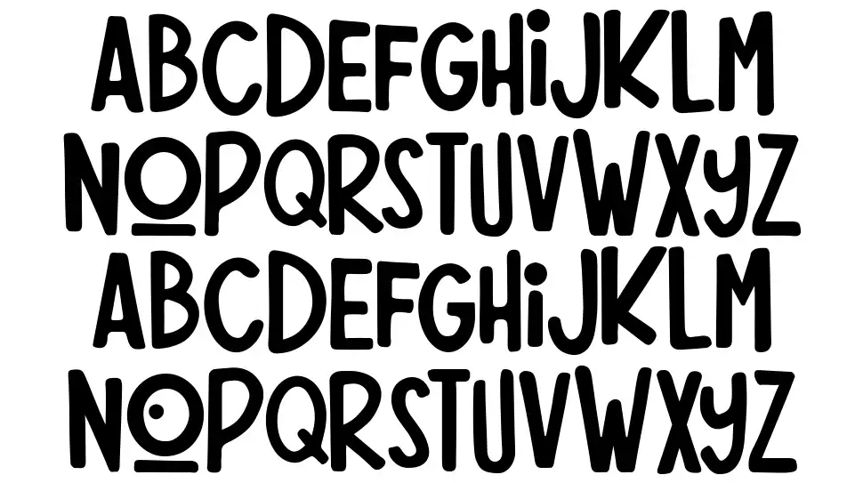 Pina Colada Creationfont specimens