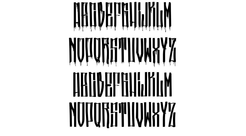 Pincel font specimens