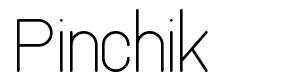 Pinchik 字形