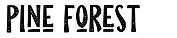 Pine Forest font