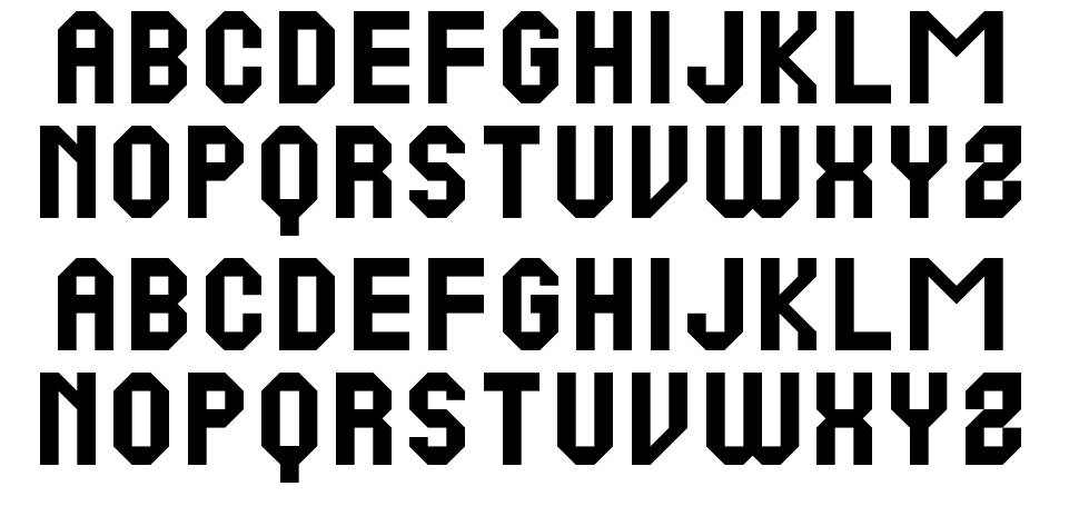 Pine RC font specimens