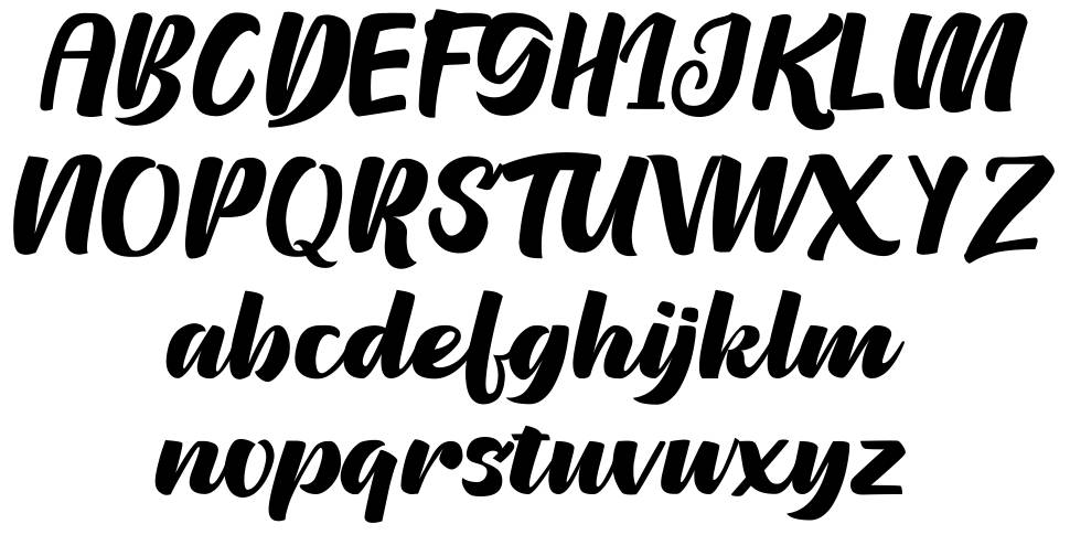 Pinguid font Örnekler