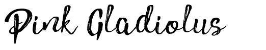 Pink Gladiolus шрифт