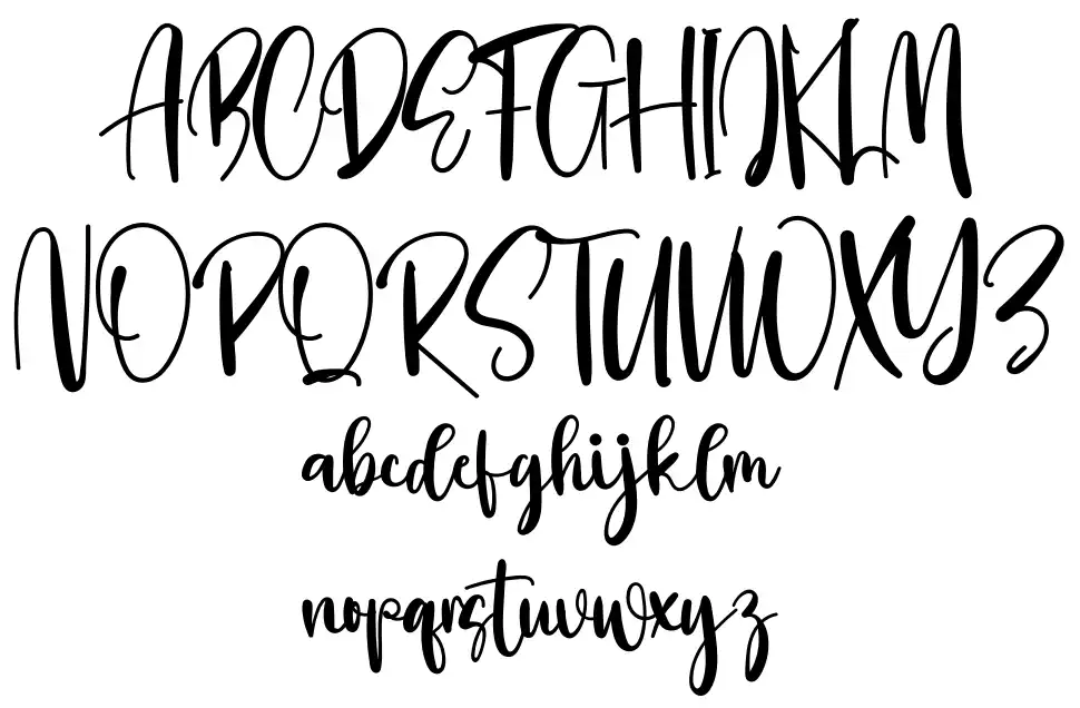 Pinkylatefont specimens