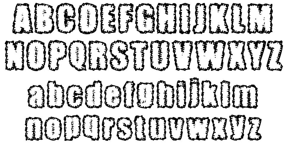 Pinniepoker font specimens