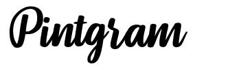 Pintgram шрифт