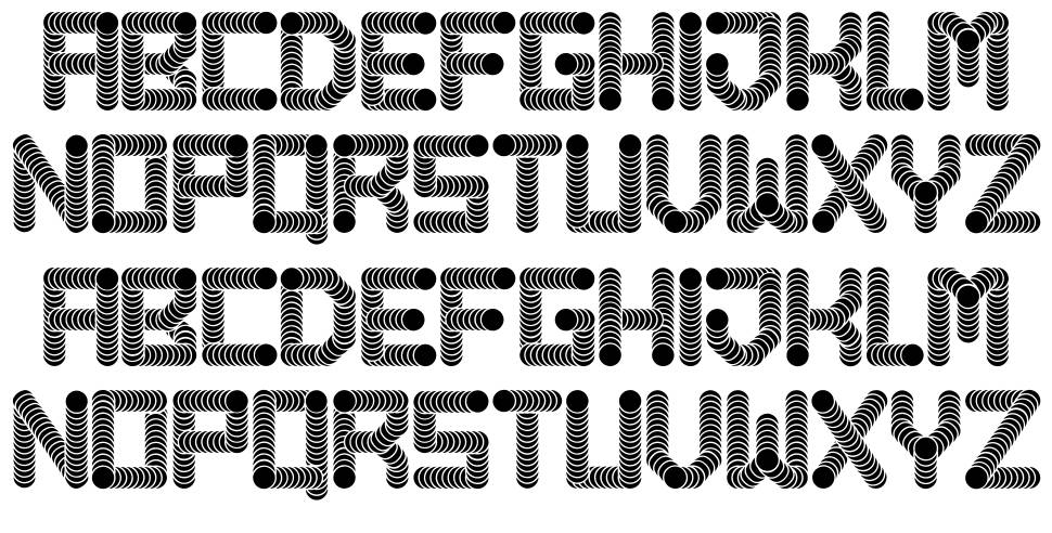 Pipes font specimens