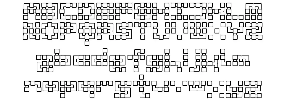PipeSquare Roundedfont specimens