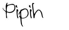 Pipih шрифт