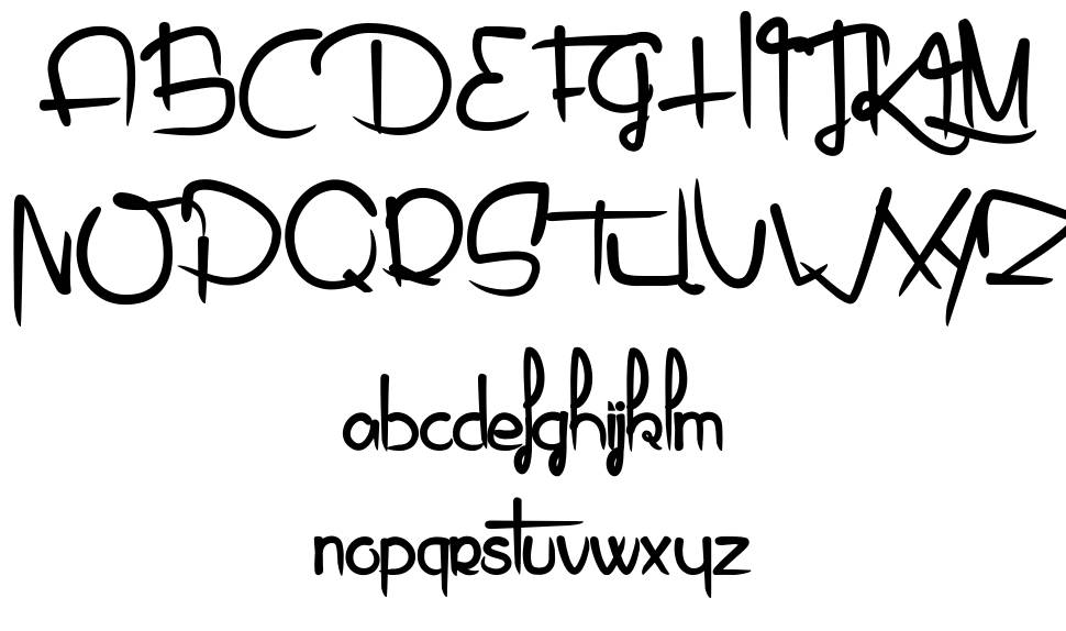 Piragniac font specimens