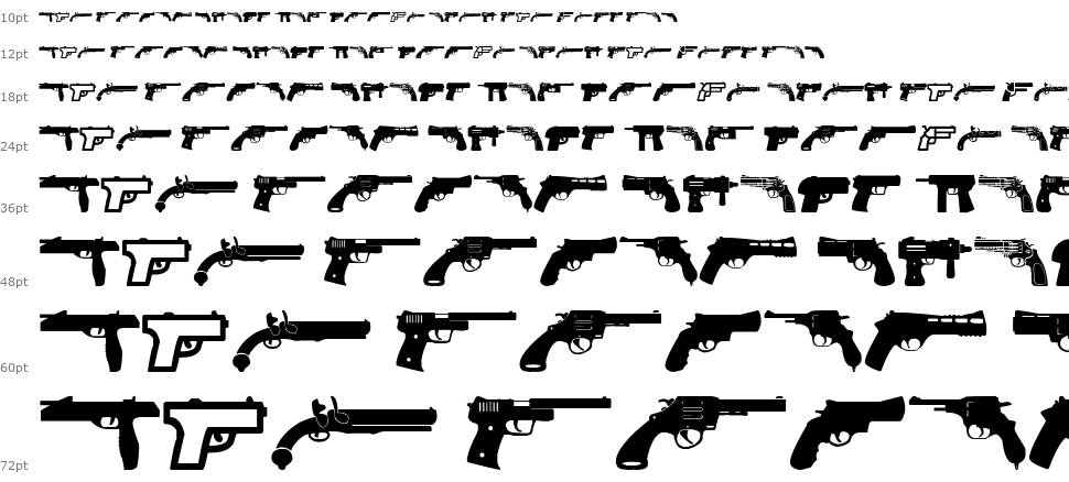 Pistolas font Şelale