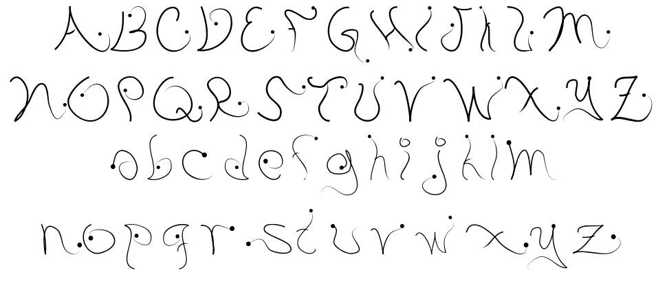 Pistyl font Örnekler