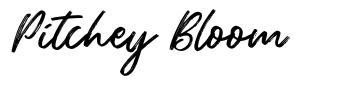 Pitchey Bloom font