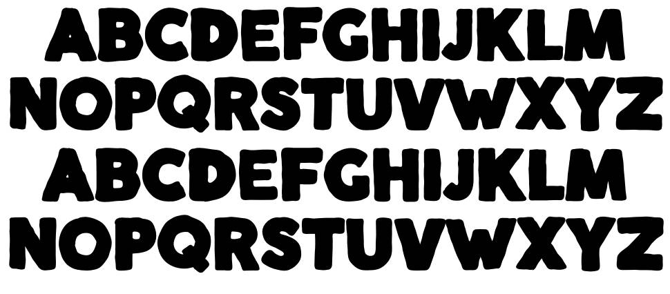 Pitchfork font specimens