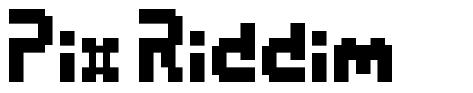 Pix Riddim шрифт