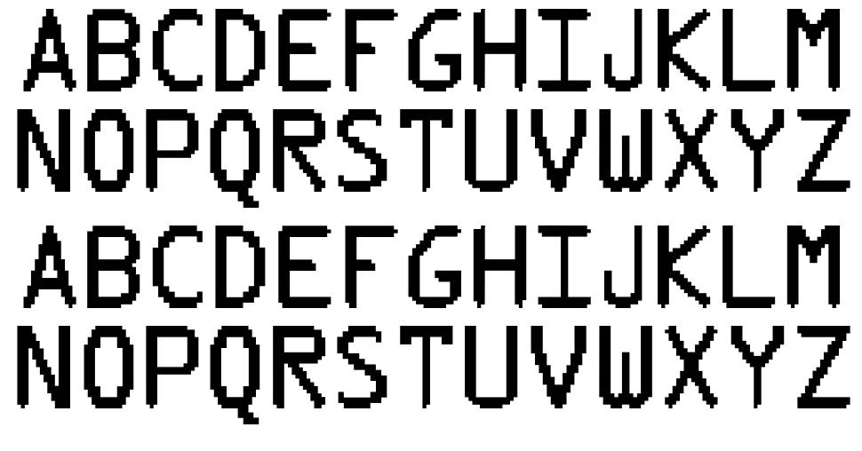 Pix Type 字形 标本