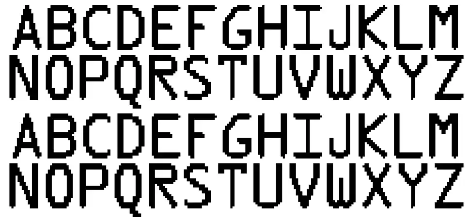 Pix Type font Örnekler