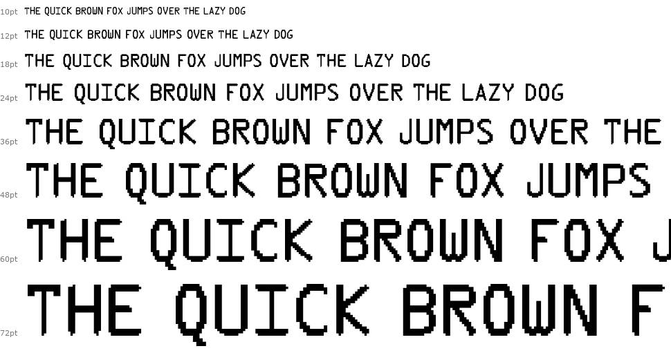Pix Type font Şelale