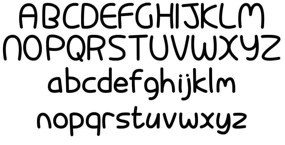 Pixabubble font specimens