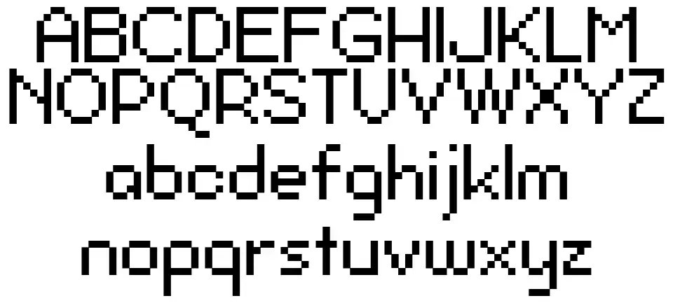 Pixel Berry 0884 Ltd Edition font Örnekler