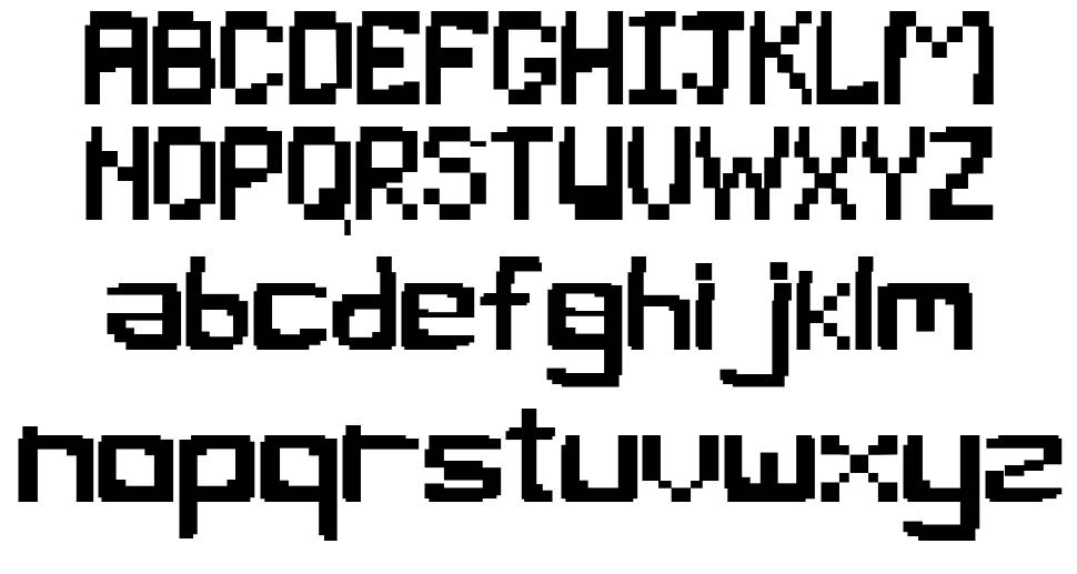 Pixel Bug 字形 标本