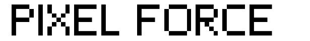 Pixel Force шрифт