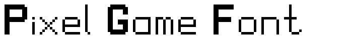 Pixel Game Font font