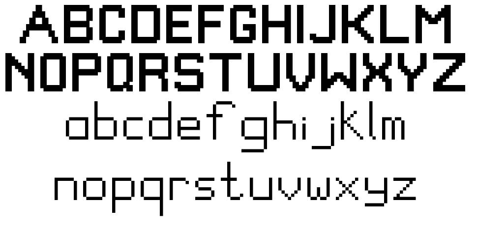 Pixel Game Font carattere I campioni