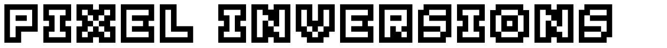 Pixel Inversions font