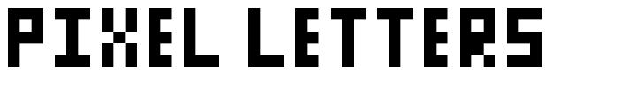 Pixel Letters carattere