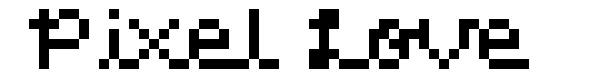 Pixel Love font