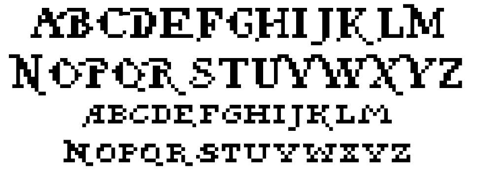 Pixel Pirate font specimens