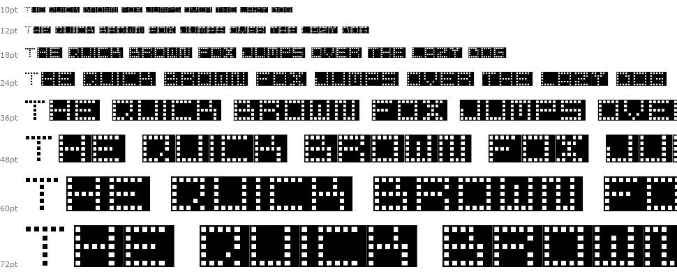 Pixel Point font Şelale