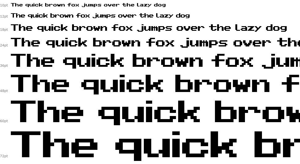 Pixel Sans Serif fuente Cascada