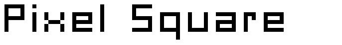 Pixel Square フォント