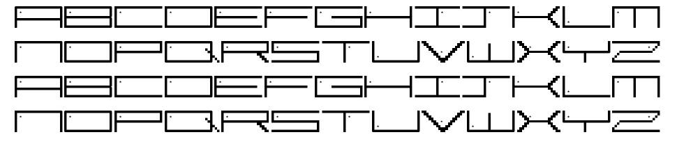 Pixel Star font specimens