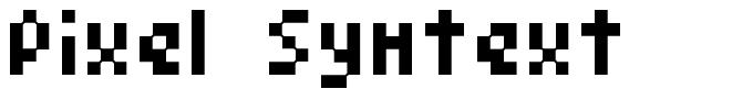 Pixel Symtext carattere